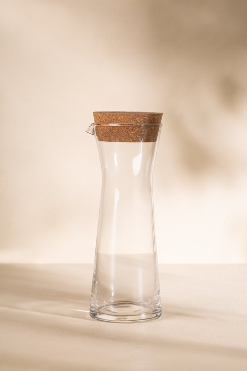 Glass Jar With Cork Lid (1 litre)